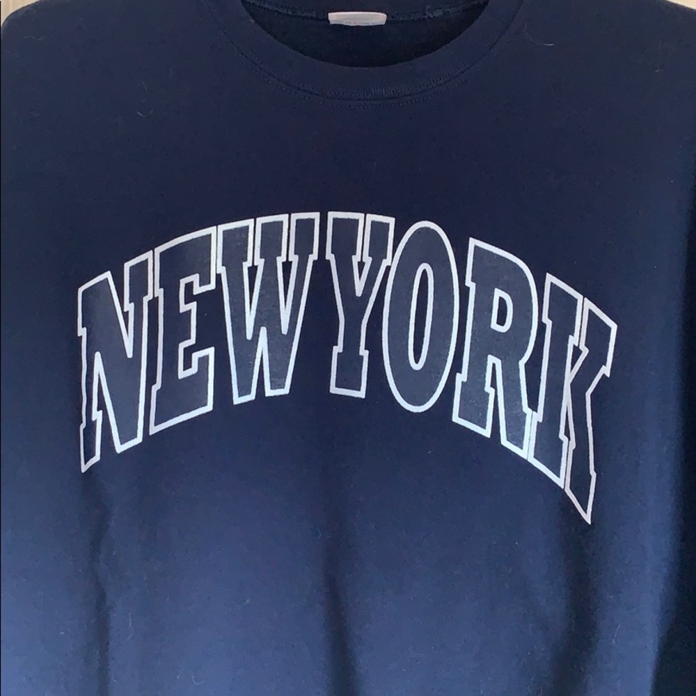 Navy Blue New York crew neck - Picture 2 of 4